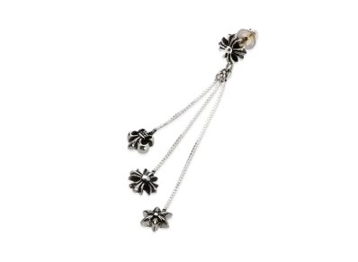 Chrome HEarts Jojo with 3 Charm Earrings (for right ear) "Silver"