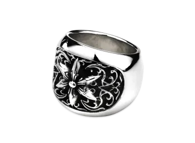 Chrome Hearts Classic Oval Star Ring "Silver"
