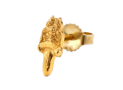 Chrome Hearts 22K Dagger Nose Stud Earrings "Gold"