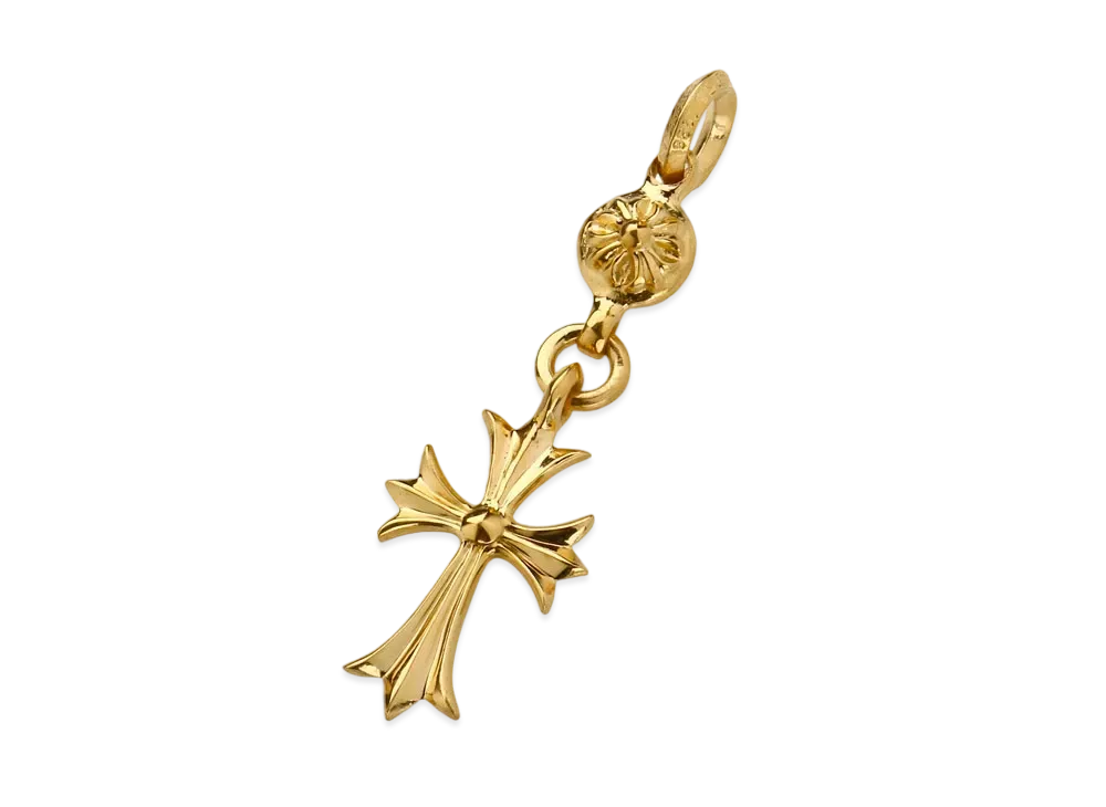 Chrome Hearts 22K 1 Cross Ball CH Cross Charm "Gold"