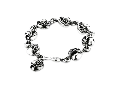 Chrome Hearts Cut Out Heart Bracelet "Silver"