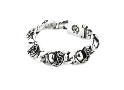 Chrome Hearts Heart Link Bracelet "Silver"