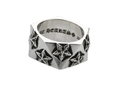 Chrome Hearts Pentagon Ring W / 5 Point Star "Silver"