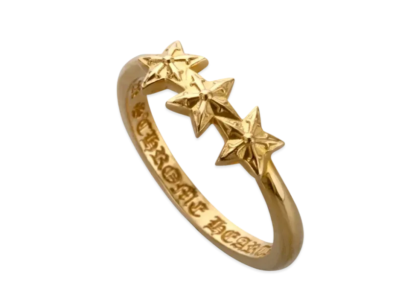 クロムハーツ 22K バブルガム 3スター リング クロムハーツ 22K バブルガム 3スター リング
