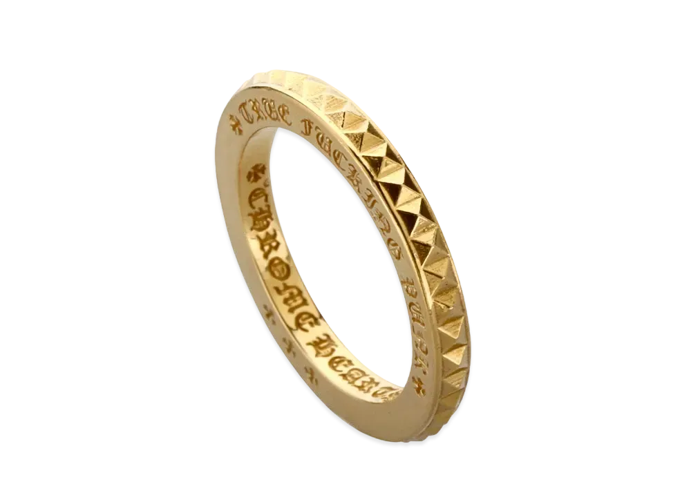 Chrome Hearts 22K Trouchin Punk Ring Juvi Punk 22K "Yellow Gold"