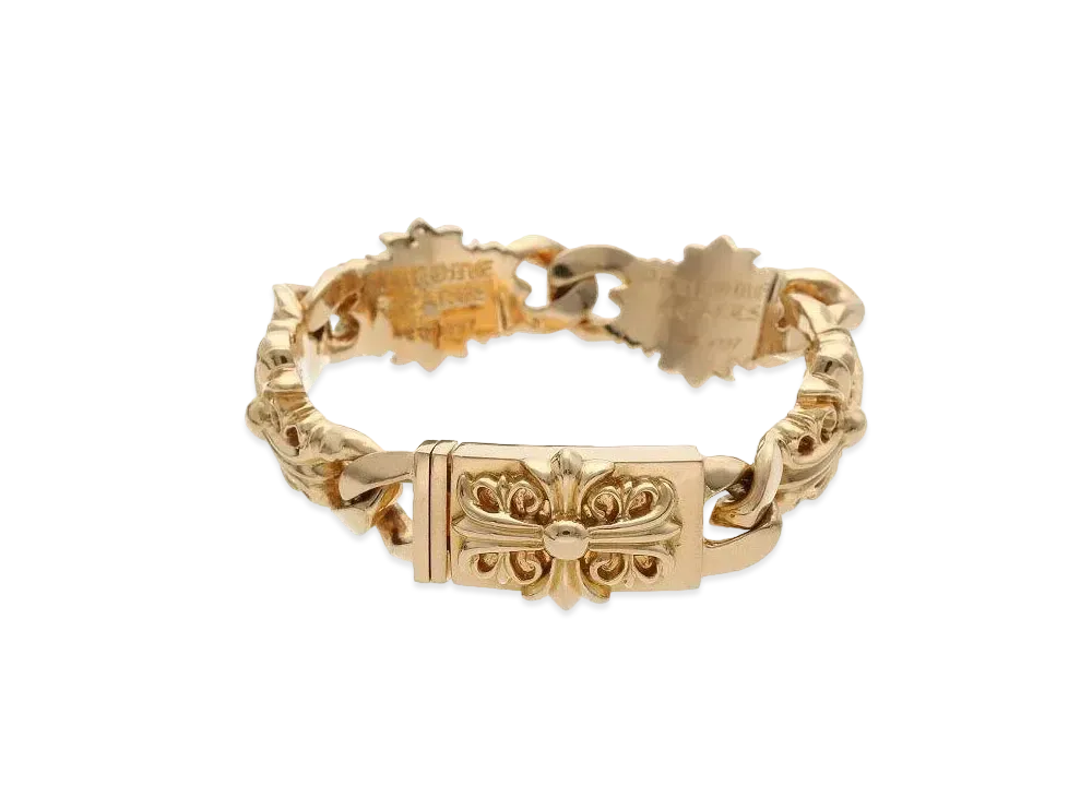 Chrome Hearts 22K Keeper Link Bracelet "Yellow Gold"
