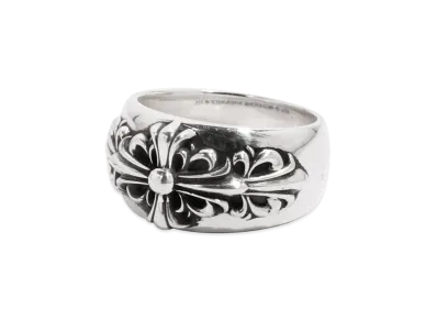 Chrome Hearts Classic Double Floral Cross Ring V2 "Silver"