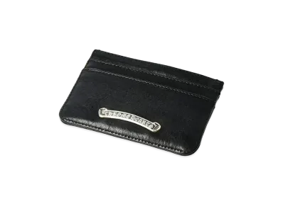 Chrome Hearts Double Side Card Case # 2 W / Scroll Label "Black"