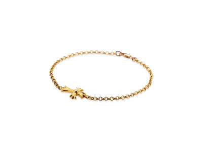 Chrome Hearts 22K Chain Bracelet W / Baby Fat "Gold"