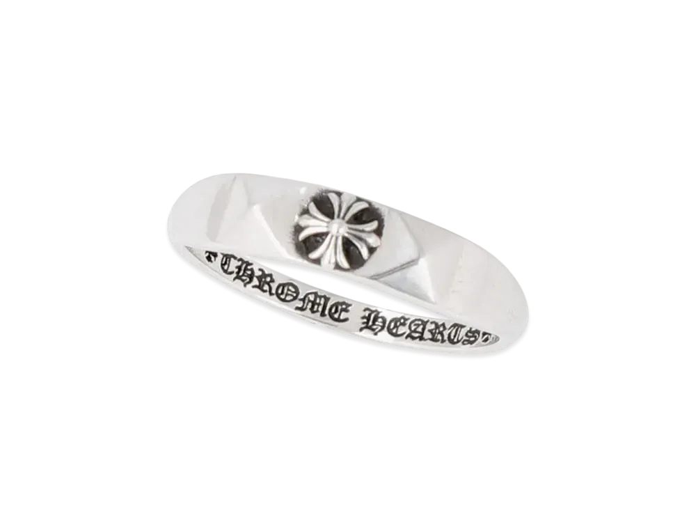 Chrome Hearts Bubble Gum Ring W / Pyramid / CH Plus "Silver"