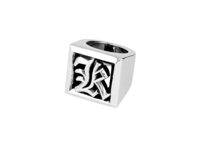 Chrome Hearts Letter Block Ring K "Silver"