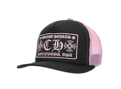 Chrome Hearts Trucker Cap CH "Black/Pink"