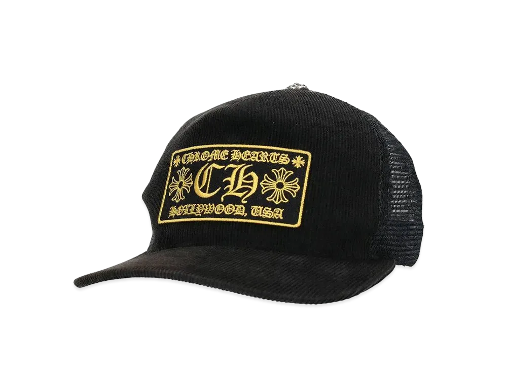 Chrome Hearts Trucker Cap CH "Black/Yellow"