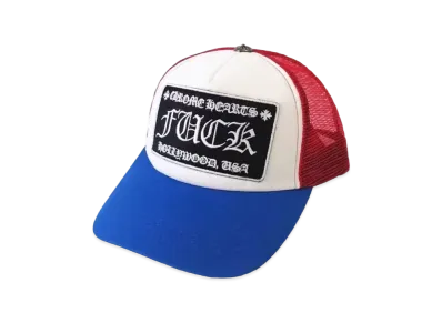 Chrome Hearts Tracker Cap Fuck "Blue/Red"