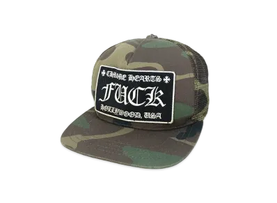 Chrome Hearts Tracker Cap Fuck Camouflage "Green/Brown"