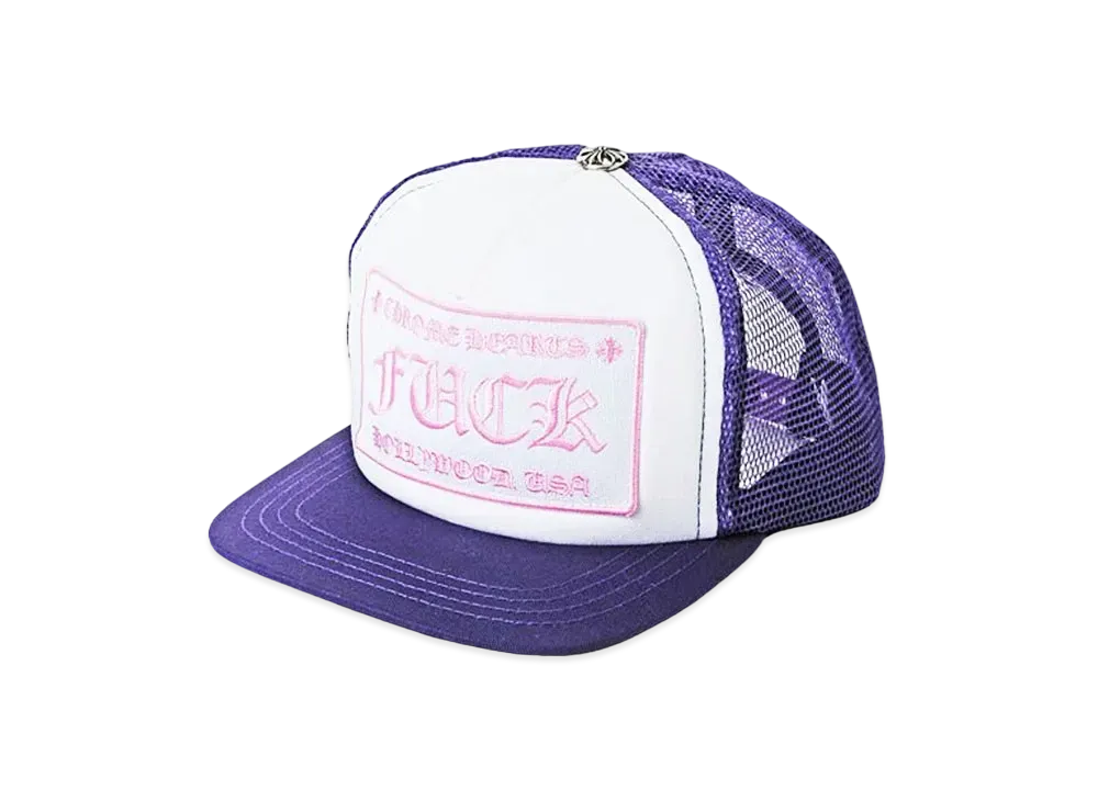 Chrome Hearts Tracker Cap Fuck "Purple/Pink"