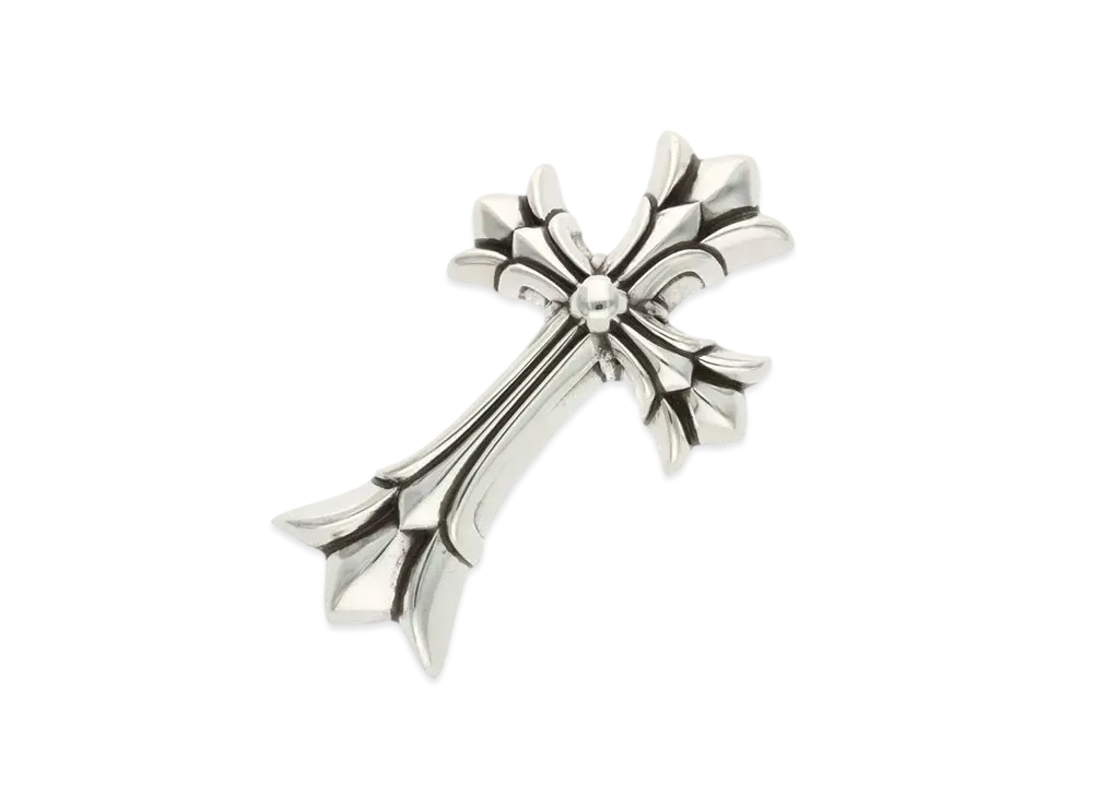 クロムハーツ ラージ ダブルCHクロス ペンダントトップ "シルバー"