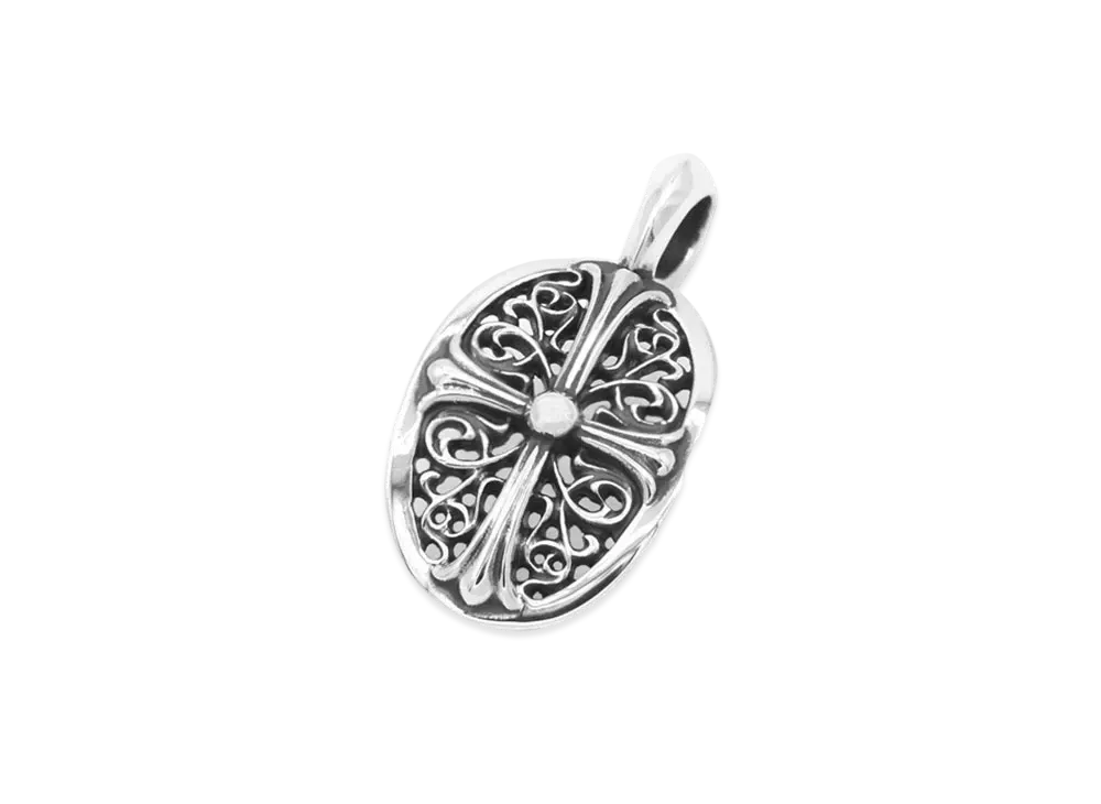 Chrome Hearts Classic Oval Pendant Top "Silver"