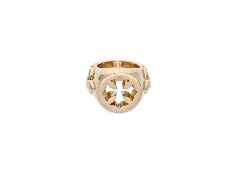 Chrome Hearts 22K Open Plus Ring "Yellow Gold"