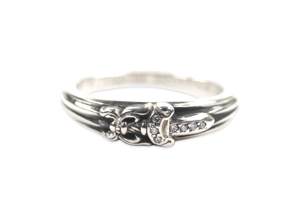 Chrome Hearts Baby Classic Dagger Pave Diamond Ring "Silver"