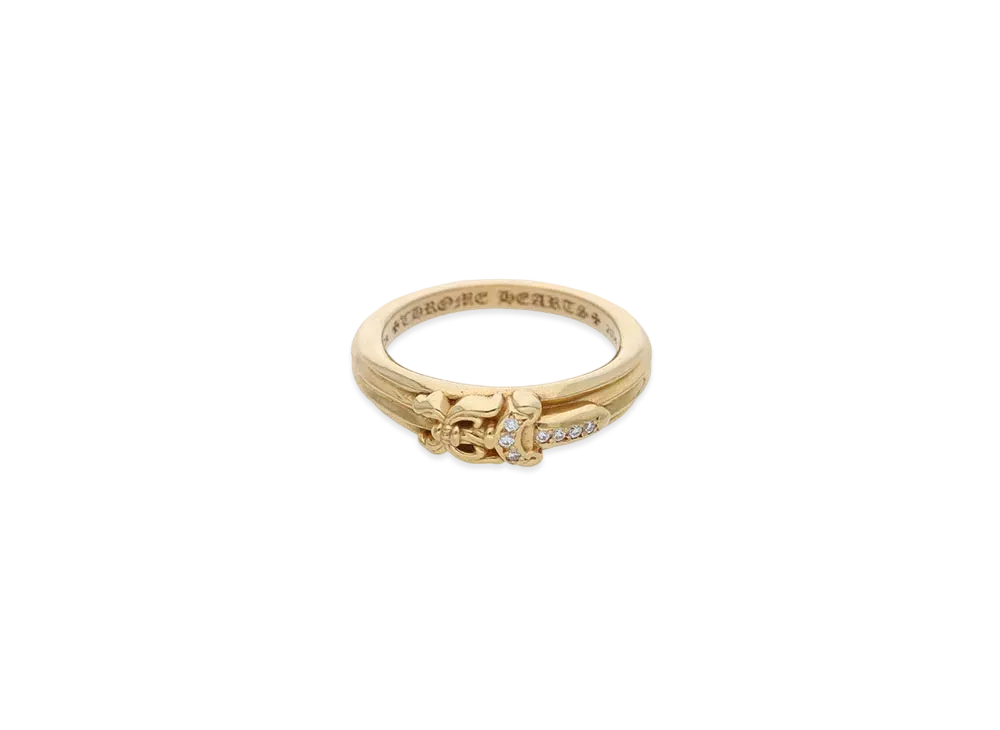 Chrome Hearts 22K Baby Classic Dagger Pave Diamond Ring "Yellow Gold"
