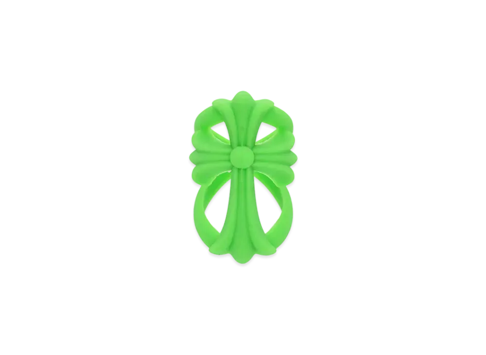 Chrome Hearts Infinity CH Cross Rubber Ring "Green"