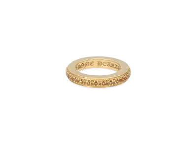 Chrome Hearts x Kate Hudson 22K TFL Pave Citrine Ring Pink Sapphire "Yellow Gold"