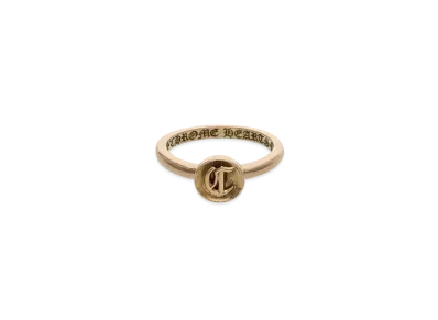 Chrome Hearts 22K Bubble Gum Alphabet Ring "Yellow Gold"