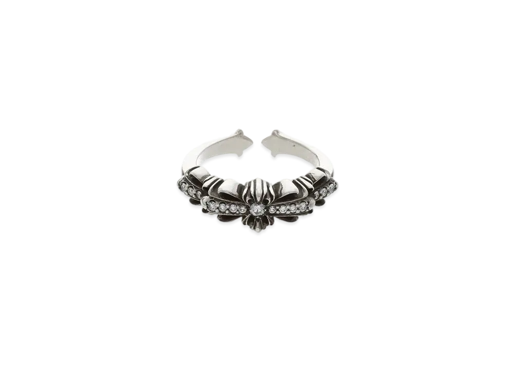 Chrome Hearts Baby Classic Pave Diamond Ring "Silver"