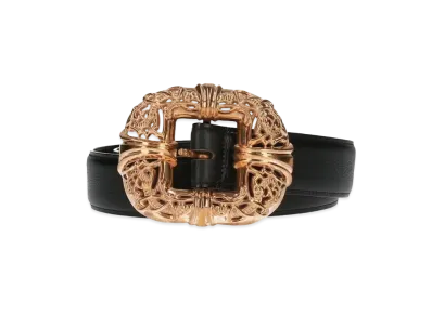 Chrome Hearts Celtic Center Leather Belt "Black/Bronze"