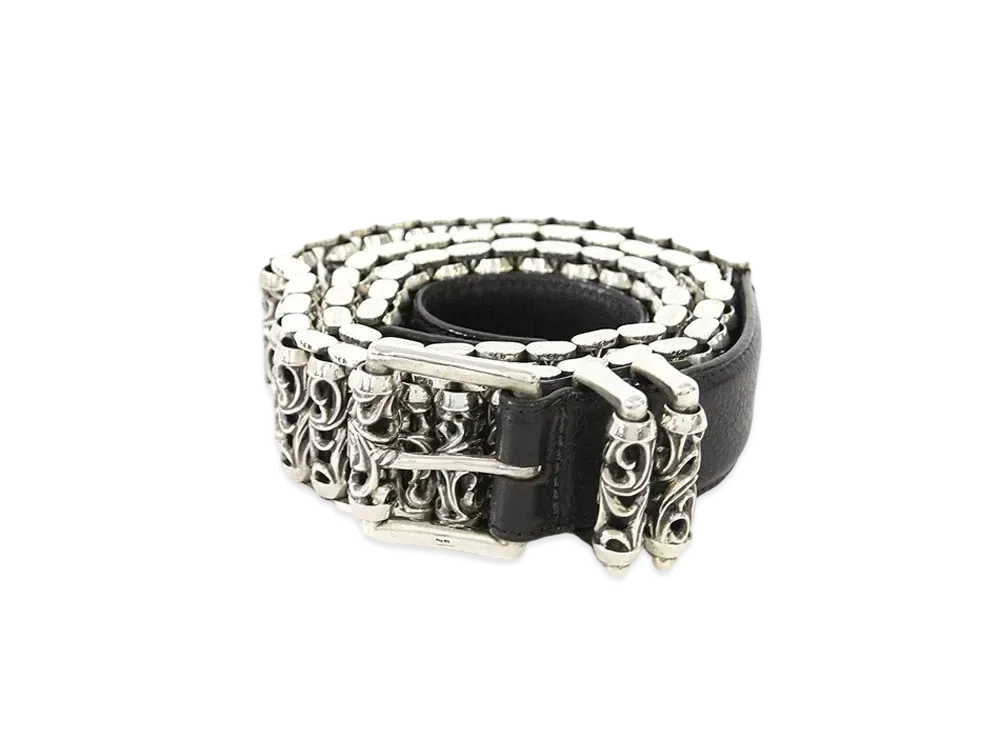 Chrome Hearts Roller Link Belt "Black/Silver"