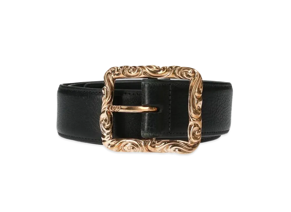 Chrome Hearts Rectangle Scroll Belt "Black/Bronze"