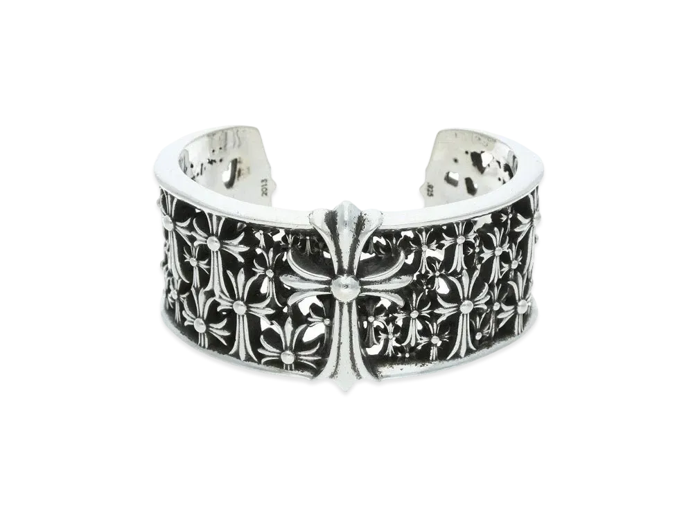 Chrome Hearts Cemetery Cuff Bangle "Silver"