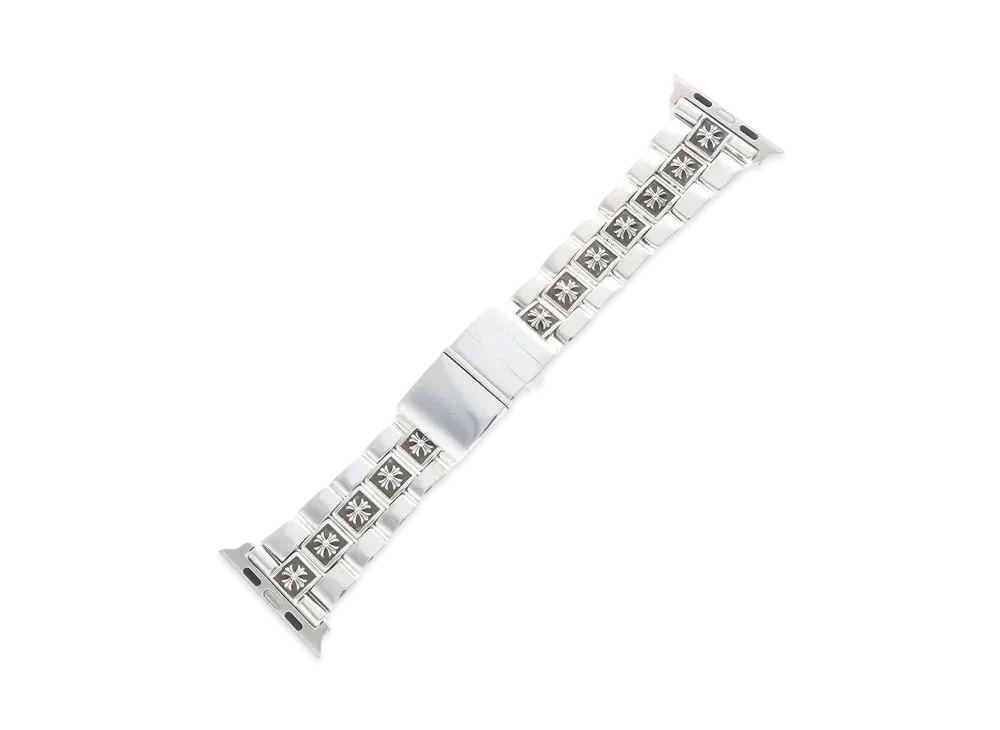 Chrome Hearts Flat APL 40mm CH Plus Apple Watch Band "Silver"