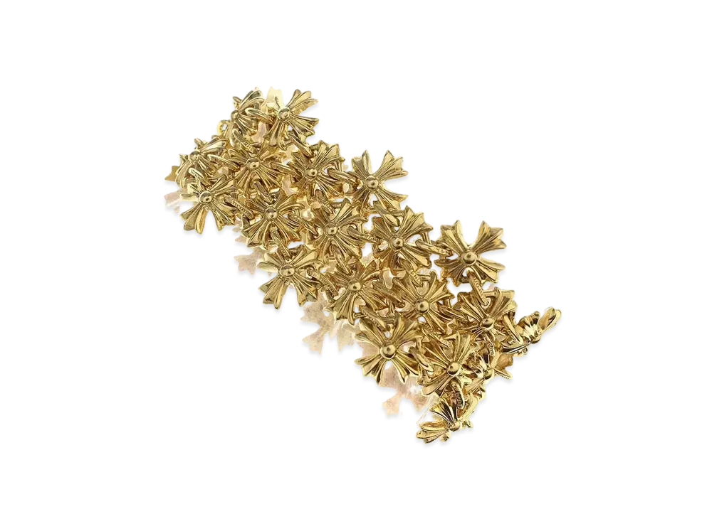 Chrome Hearts 22K Chain Mail Bracelet "Yellow Gold"