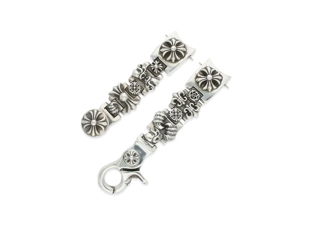 Chrome Hearts Multi H Link Clip Watch Bracelet "Silver"