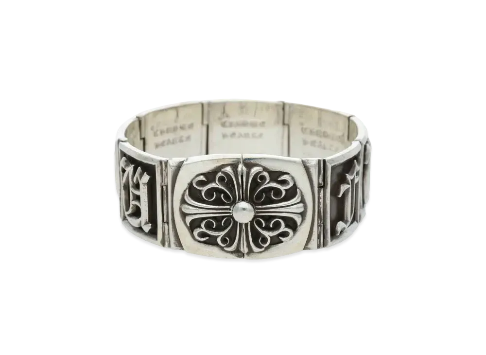Chrome Hearts Letter Block Bracelet Fuck You "Silver"