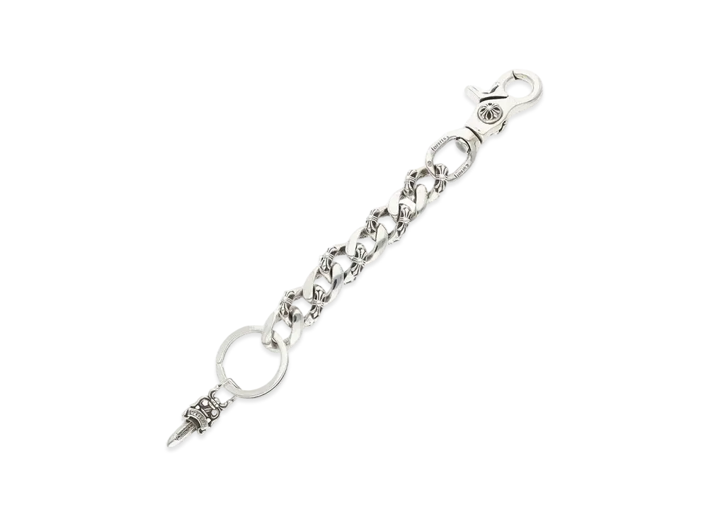 クロムハーツ ファンシーリンク キーチェーン ロング "シルバー"