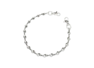 Chrome Hearts 2 Clip Fotu Delphinos Small Wallet Chain Short "Silver"