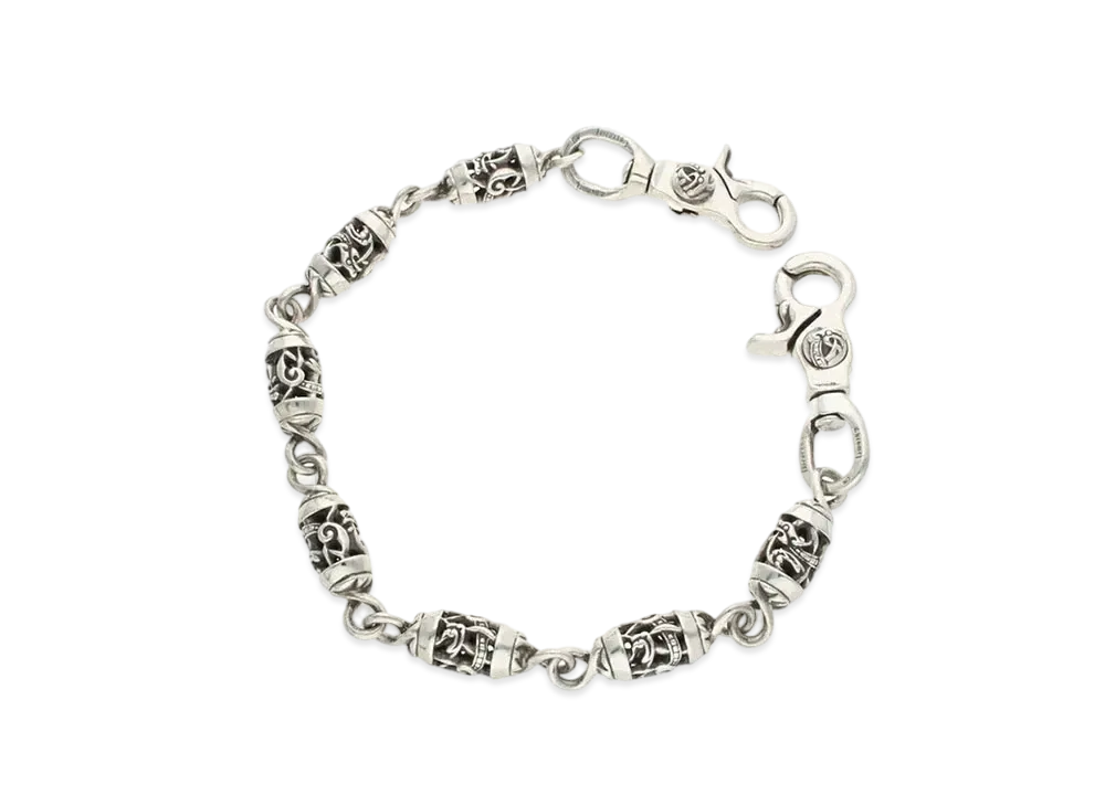 Chrome Hearts 2 Clip Keltic Roller Wallet Chain Short "Silver"