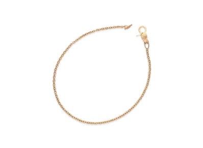 Chrome Hearts 22K T Bar Paper Chain Gold Wallet Chain Long "Yellow Gold"