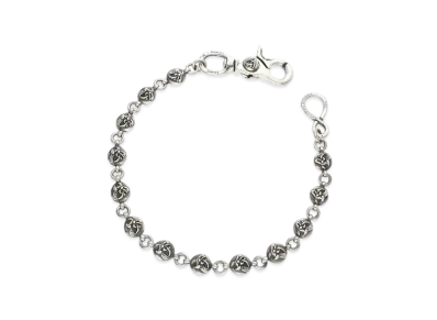 Chrome Hearts 1 Clip #2 Keltic Ball Wallet Chain Short "Silver"