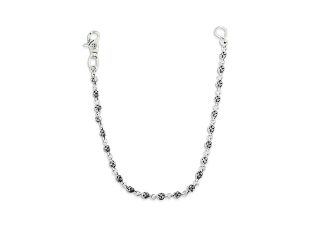 Chrome Hearts 1 Clip #2 Cross Ball Wallet Chain Long "Silver"