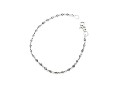 Chrome Hearts 1 Clip #1 Cross Ball Wallet Chain Long "Silver"