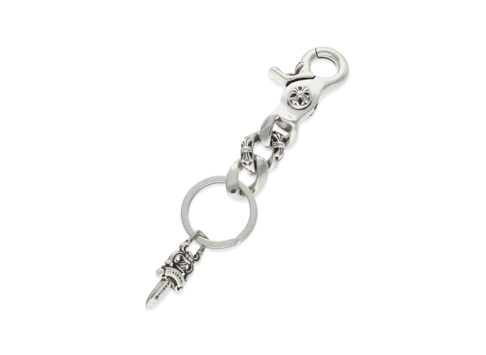 Chrome Hearts Fancy Link Key Chain Short "Silver"