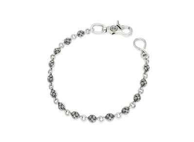 Chrome Hearts 1 Clip #2 Cross Ball Wallet Chain Short "Silver"