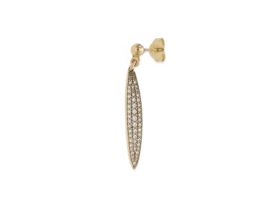 Chrome Hearts Kate Hudson 22K Pave Diamond Earrings "Yellow Gold"