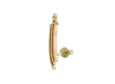 Chrome Hearts 22K RS3 Cross Earrings "Yellow Gold"