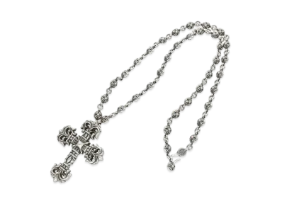 Chrome Hearts Philigrey Cross S Cross Ball Chain Necklace "Silver"