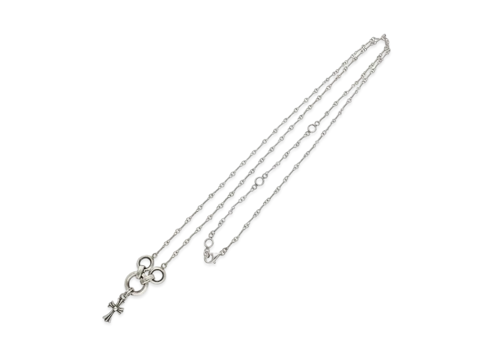 Chrome Hearts Baby Fat 18K Combi Necklace "White Gold"